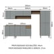 thumbnail image 2 of Cocina Integral Completa Modular Madesa Emilly 293cm MG 01, 2 of 5