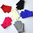 thumbnail image 4 of Zhuge 2 pares de guantes de invierno para niños, guantes elásticos cálidos de punto suelto para niños pequeños, adecuados para Navidad de 5 a 10 años (blanco), 4 of 4