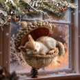 thumbnail image 3 of Adornos navideños Chopper de 8 cm con diseño de animales del bosque, para árbol de Navidad, regalo navideño, decoración colgante, decoración de jardín, decoración navideña y de Halloween., 3 of 6