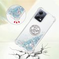 thumbnail image 3 of Funda para Xiaomi POCO X5 5G con Brillo Líquido Flotante, Purpurina, Parachoques y Anillo Giratorio Soporte, 3 of 5