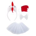 thumbnail image 4 of Juego de disfraces de pollo lindo para niñas falda de tul para la fiesta de acción de gracias de cosplay, 4 of 8