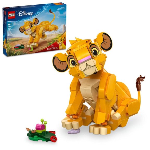 Set de Bloques de Construcción tipo rompecabezas LEGO Disney Animation El Rey León: Simba Cachorro 43243
