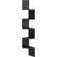 thumbnail image 5 of VASAGLE Estantería Esquinero, Estante de Pared flotante de 5 Niveles con Diseño en Zigzag,  Negro, 5 of 8