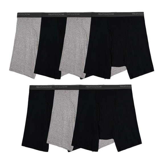 Bóxer Fruit of the Loom para Hombre, Super Value Multicolor Talla M 7 Piezas