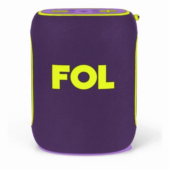 Bocina Portátil FOL D30-PRO TWS 40W IPX5 con Luz RGB y Agarradera Morada