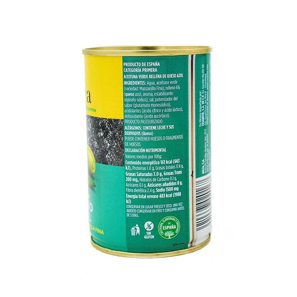 Imagen 2 de Aceitunas verdes Jolca rellenas de queso azul 300 g