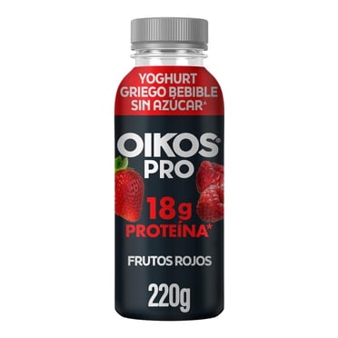 Yogurt Griego Bebible Oikos Pro Wild Berries Sin Azúcar Añadida 18g Proteína 220g