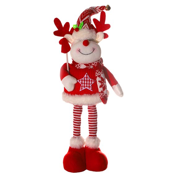 Muñeco de Navidad estirable CUTICAT Figura de Papá Noel felpa juguetes temáticos navideños