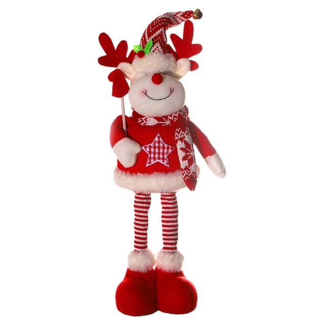 Muñeco de Navidad estirable CUTICAT Figura de Papá Noel felpa juguetes temáticos navideños