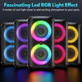 thumbnail image 4 of Bocina JYX Altavoz Bluetooth Portátil con 2 Micrófonos y Luces DJ para Fiestas T27-T, 4 of 10