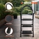 thumbnail image 5 of Escalera De Tijera Escalera Tubular Escalera Plegable Hecha de Acero Inoxidable Escalones Y Patas Antideslizantes Altura (3 Escalones Negro), 5 of 7