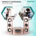 thumbnail image 4 of Sistema de estantería estéreo Philco Compact CD con Bluetooth Rose Gold, 4 of 8