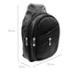 thumbnail image 2 of Mochila Cruzada Mariconera Pechera Hombre Piel Cuero negro, 2 of 8