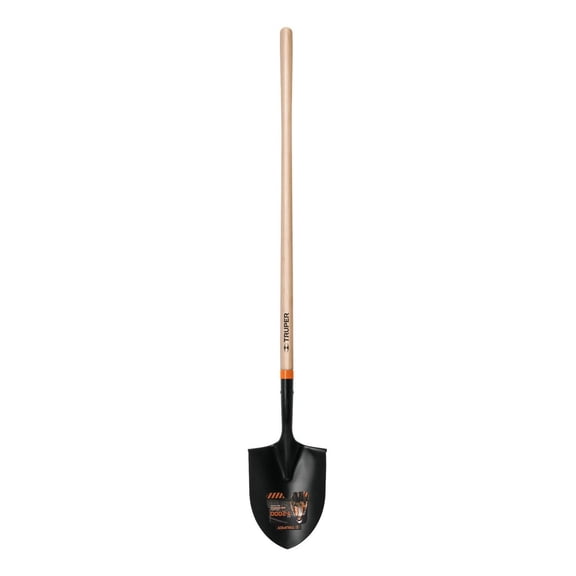Pala Redonda Con Mango Largo TRUPER PIR-P negro