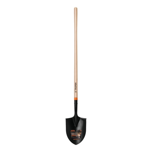 Pala Redonda Con Mango Largo TRUPER PIR-P negro