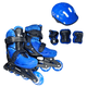 thumbnail image 1 of Patines Infantiles Ajustables Blazer Mediano Azul Negro LED BZ8439NM, 1 of 4