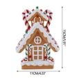 thumbnail image 2 of Adornos navideños para casa de nieve con galletas y dulces, figuritas navideñas, adornos para decorar el hogar, la habitación y el dormitorio., 2 of 6