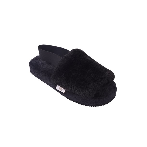 Pantufla Erizo Candy Plataforma Abierta con resorte color Negro