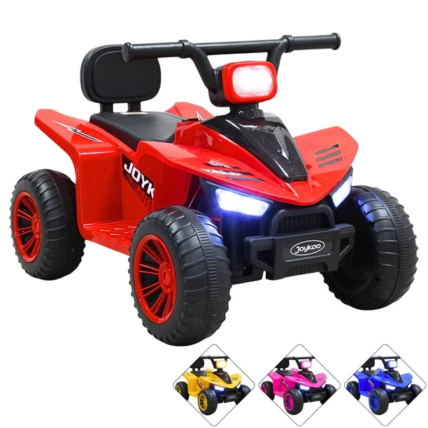 Cuatrimoto Montable Eléctrica Para Niños Con Luces Y Sonido Batería Recargable 6V A Partir De 3 Años