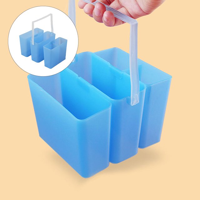 unbranded Balde Plástico Para Lavado De Pinceles Azul Ideal Para Artistas Y Mezcla De Colores