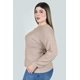 thumbnail image 2 of Sueter con relieve a rayas y brillo Roman Fashion / Tallas Extras, 4002 (Dorado) dorado 40, 2 of 6