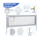 thumbnail image 3 of Barandilla De Seguridad Ajustable Modelo Gris   190x95cm, 3 of 4