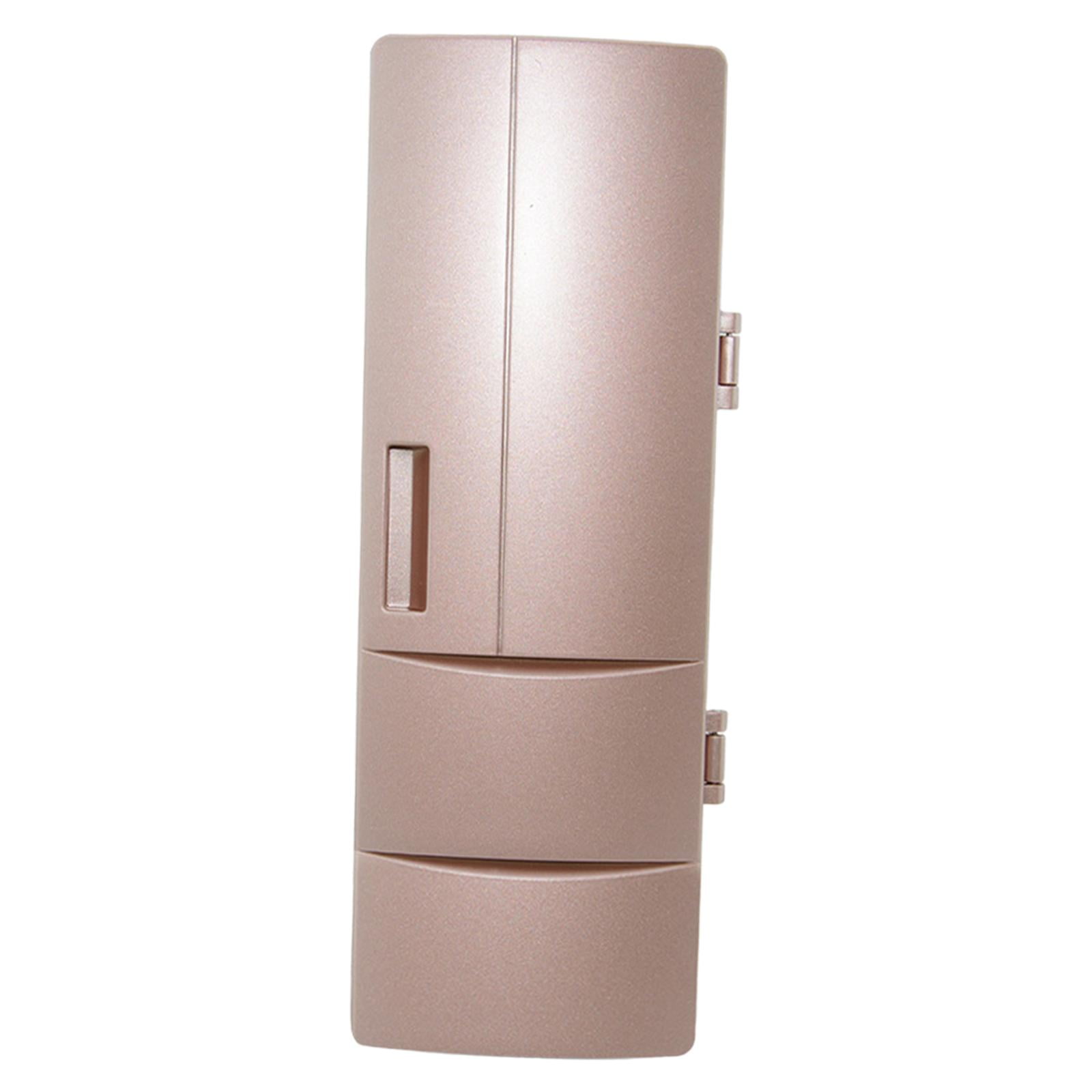 Refrigerador genérico para automóvil, Mini refrigerador USB, refrigeradores y calentadores, refrigerador portátil para Viajes en Barco, RV, Rosa