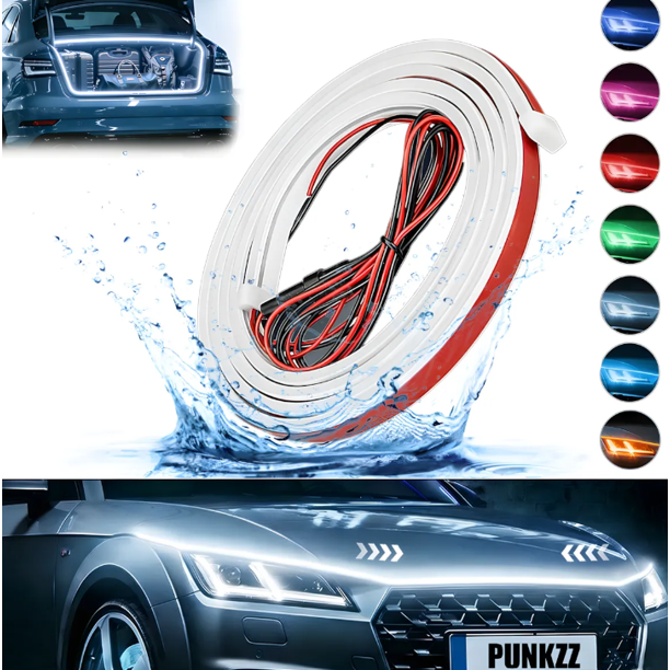 Tira Led Secuencial Cofre Auto Camioneta Luz Diurna Suv 1.8m