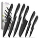thumbnail image 1 of Juego de 6 cuchillos de cocina de acero inoxidable Hecef con fundas para las hojas, apto para lavavajillas, 1 of 12