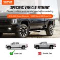 thumbnail image 2 of Estribos VEVOR de 15 cm (6") compatibles con Chevy Silverado/GMC Sierra 1500 (2019-2023)/Silverado/Sierra 2500/3500HD Crew Cab (2020-2024), estribos laterales de acero inoxidable 201, 2 of 9
