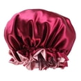thumbnail image 4 of Capucha de sueño de capucha para cabello , elástico suave sombrero che gorra para cabello Natural - Rojo rojo Sunnimix Gorra de Sueño de las Mujeres Satin Satin Sleep, 4 of 5