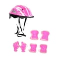 thumbnail image 2 of Casco de bicicleta para niños con codos, lindo casco de patineta multifuncional con Rosa, 2 of 9