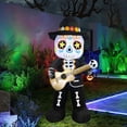 thumbnail image 4 of Inflable Catrín con Guitarra 1.8 m con Luz LED, Decoración de Día de Muertos para Patio y Jardín, 4 of 4