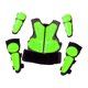 thumbnail image 5 of Traje de protección para niños para motocicleta, equipo de protección para montar, protector transpirable, equipo para adolescentes para carreras de Verde, 5 of 8