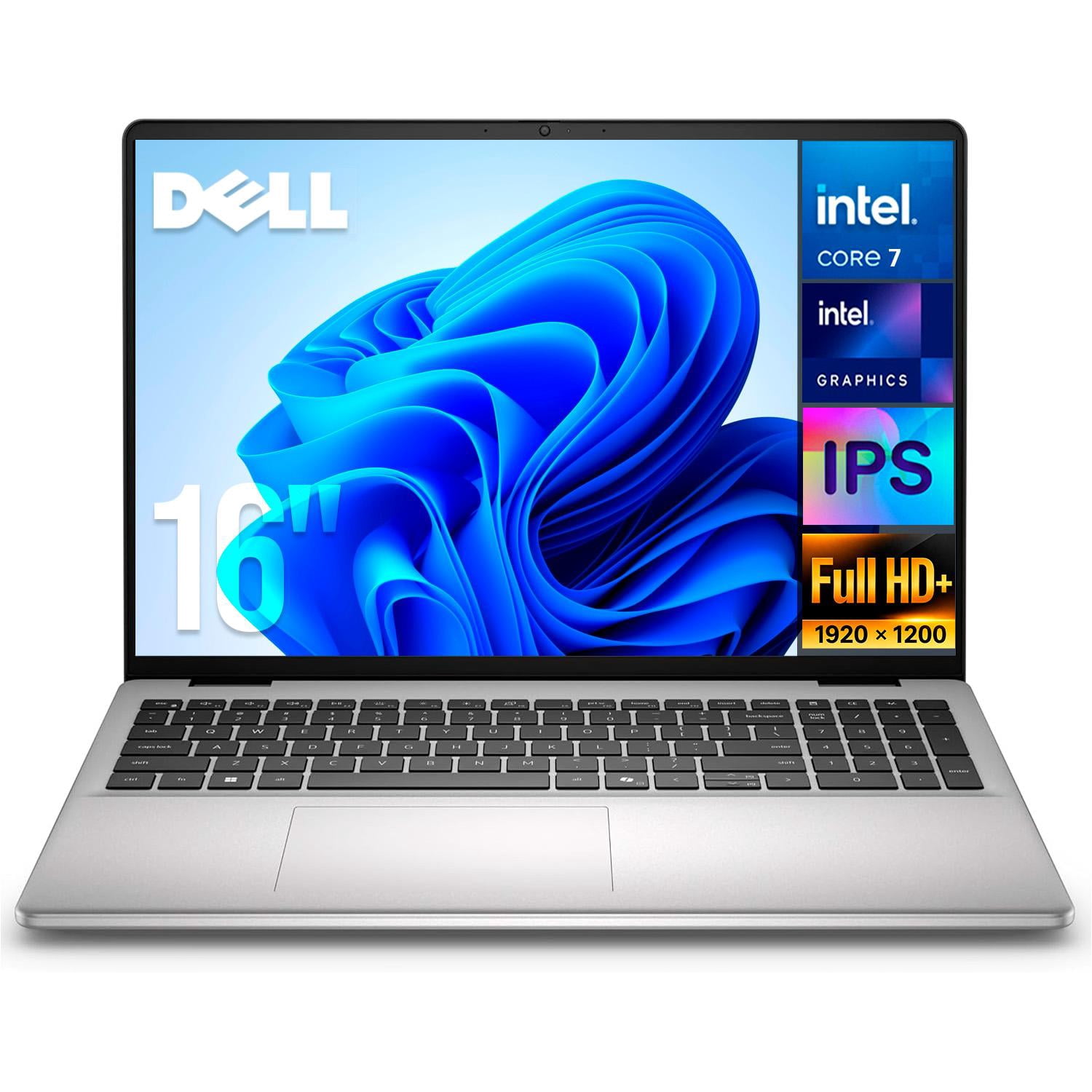 Laptop DELL DC16251 Intel Core i7 150U 16GB DDR5 SSD 1TB Pantalla 16" Touch IPS FHD+ Windows 11 Teclado Español