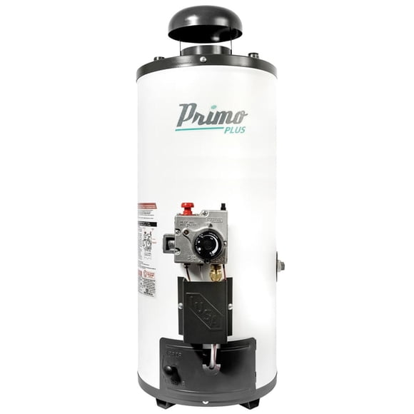 Calentador de Rápida Recuperación Primo Plus, IUSA, Piezoeléctrico, 8 L., Gas LP. blanco
