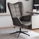 thumbnail image 4 of Silla de Oficina Ajustable Gris FurnitureR con Respaldo Alto y Reposabrazos, Sin Ruedas, 4 of 9