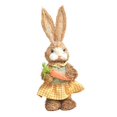 thumbnail image 1 of Decoraciones de Pascua, adornos de Pascua, regalos de Pascua, simulación de conejo de Pascua, decoración de conejo para el hogar y el jardín, conejo de paja creativo, conejo creativo, 1 of 2
