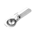 thumbnail image 3 of Cuchara de helado de acero inoxidable - Herramienta de cocina resistente para masa, sorbete, melones y helado duro - Cuchara de 7,55 pulgadas con mango ergonómico, 3 of 8