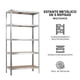 thumbnail image 2 of Set de 2  Estantes Metálicos Organizador Anaquel Mueble 5 Niveles, 2 of 7