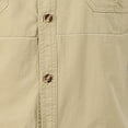 thumbnail image 4 of pstuiky camisetas de hombre, Camisa de manga corta con cuello vuelto, botones y bolsillos para hombre camisas casuales para hombre m, 4 of 4