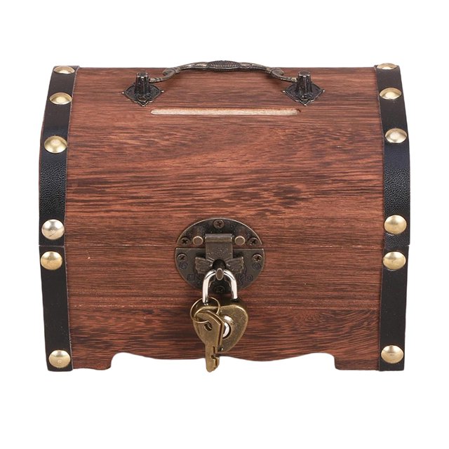 Caja de almacenamiento de de , caja de dinero vintage, caja de dinero con cerradura, , regalos, juguetes de maciza,