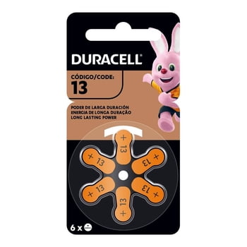 Pilas auditivas Duracell 13 6 pzas