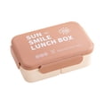 thumbnail image 2 of Fiambrera Bento para niños y adultos | Recipiente hermético para preparar comidas con compartimentos | Fiambrera de plástico apta para microondas para el hogar, la oficina y la escuela, 2 of 6