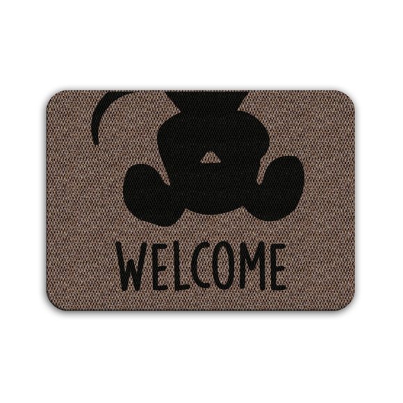 Tapete Decorativo Welcome Perrito de 70x50 Cm Beige