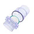 thumbnail image 4 of ColoMX Válvula de retención de plomería de PVC, válvula unidireccional transparente para tubería de agua, válvula de retención para prevención de reflujo en cocina y baño, 4 of 7