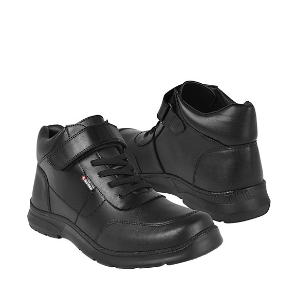 BOTINES ESCOLARES BAMBINO JOVEN BA6553 PIEL NEGRO 20-24