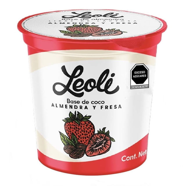 Alternativa de yogurt Leoli almendra y fresa 150 g