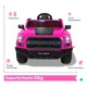 thumbnail image 4 of Carro Montable Eléctrico Niño Camioneta Pickup Con Control Rosa, 4 of 8