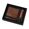 thumbnail image 3 of Conjunto De Regalo Para Hombre, Elegante Organizador, Conjunto De Reloj Para Hombre, Para Aniversario, Cumpleaños, Marrón, 3 of 8